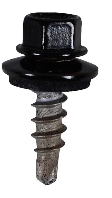 Överlappskruv Svart Aluminium 5,5x20mm
