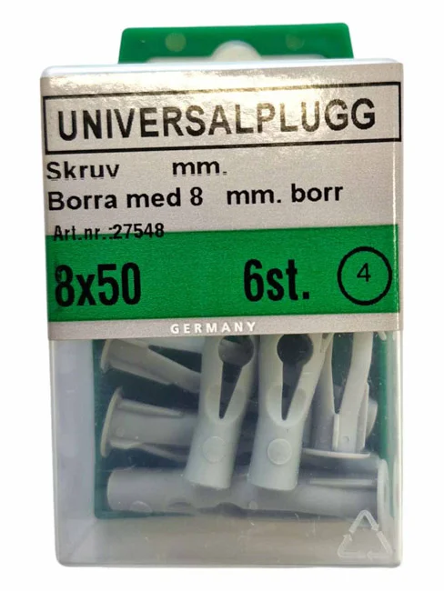 Universalplugg  8x50mm