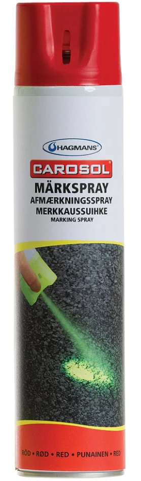 Märkspray Röd 600 ml